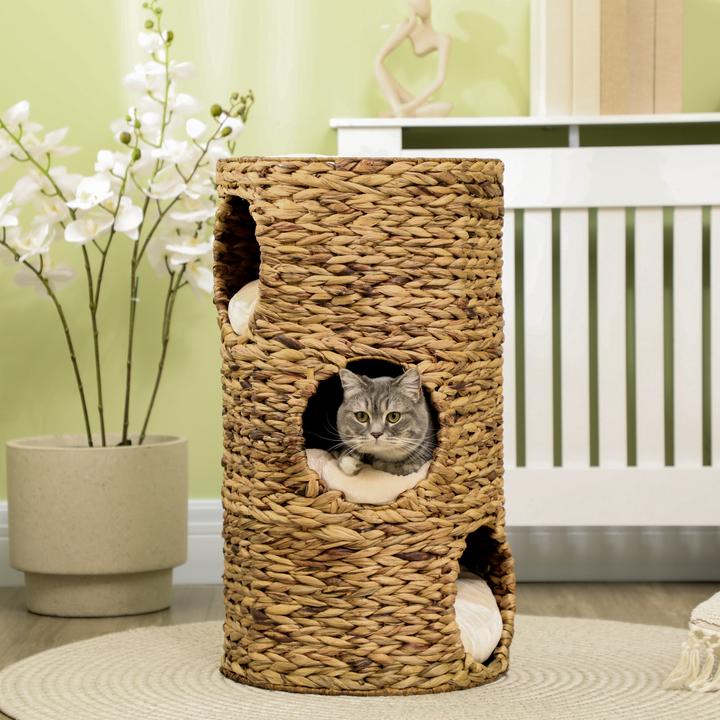 Produktbild PawHut Katzenturm (73 cm, Hellbraun)