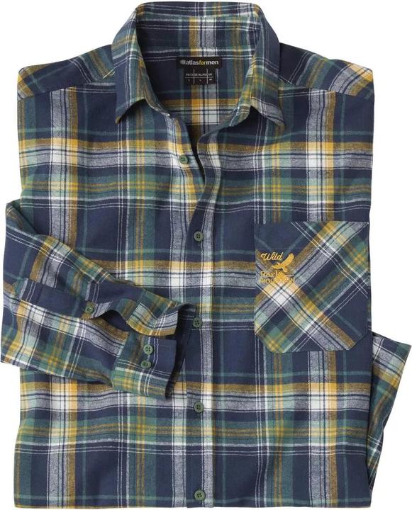 Atlas For Men Hemd StickereiDetail (5XL)