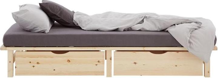 Actual product image Homestyle4u Palettenbett mit Lattenrost (100 x 200 cm)