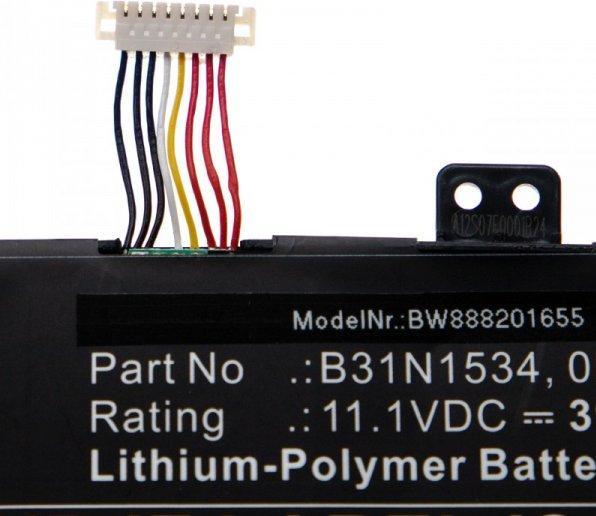 Produktbild AccuCell Akku passend für Asus Zenbook UX510UW u.a. wie B31N1534 3950mAh 11,1V Li-Plymer (3950 mAh)
