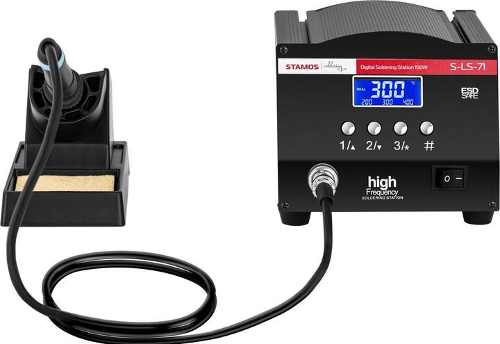 Produktbild Stamos Lötstation Entlötstation Feinlötkolben digital regelbar 150 W 150 und 450 °C LCD