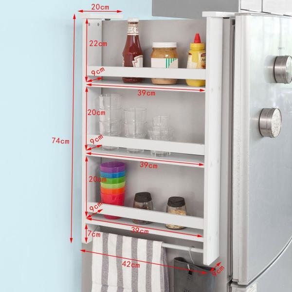 Immagine prodotto SoBuy Scaffale da cucina bianco