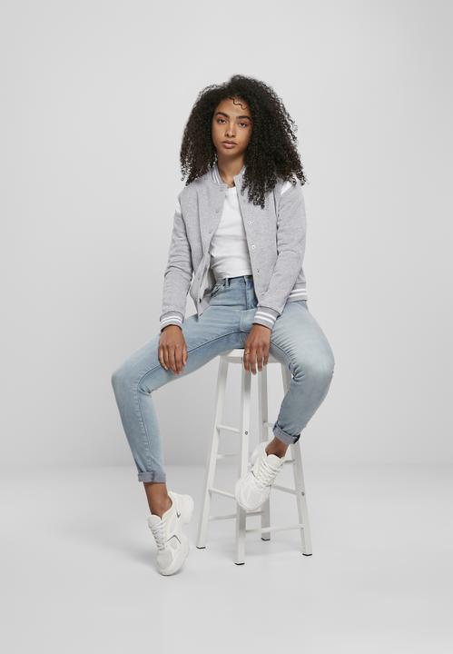 Produktbild Urban Classics Ladies Organic Inset College Sweat Jacket (L)