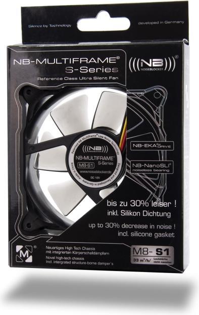 Actual product image Noiseblocker Multiframe S-Series M8-1 (80 mm, 1 x)