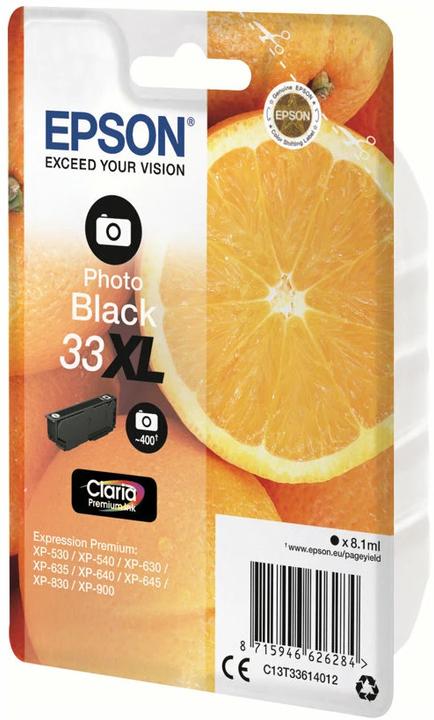 Actual product image Epson 33XL Claria Premium (PBK)