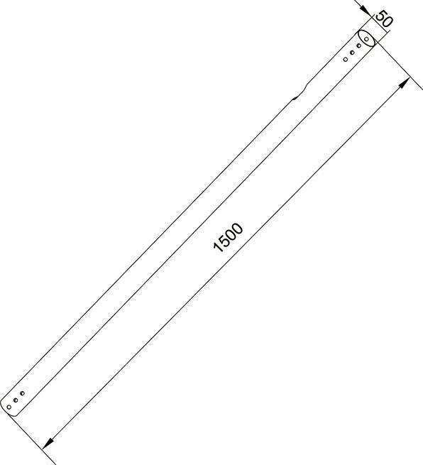 Produktbild Multibrackets M Pro Series Extension Pipe 1,5m Black (Verlängerungsrohr)