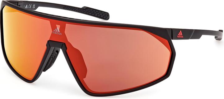 Actual product image adidas SP0074 Mirror Cat. 3 (Mat Black, Matte Black Ink)