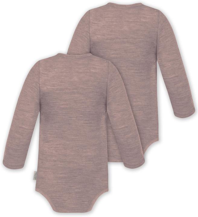 Actual product image Normani 2-pack baby merino bodysuit long sleeve "Auckland" - 9369 (80)