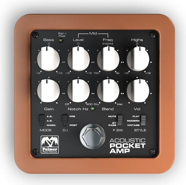 Immagine prodotto Palmer Audio Preamplificatore portatile POCKET AMP ACOUSTIC (Chitarra elettrica)