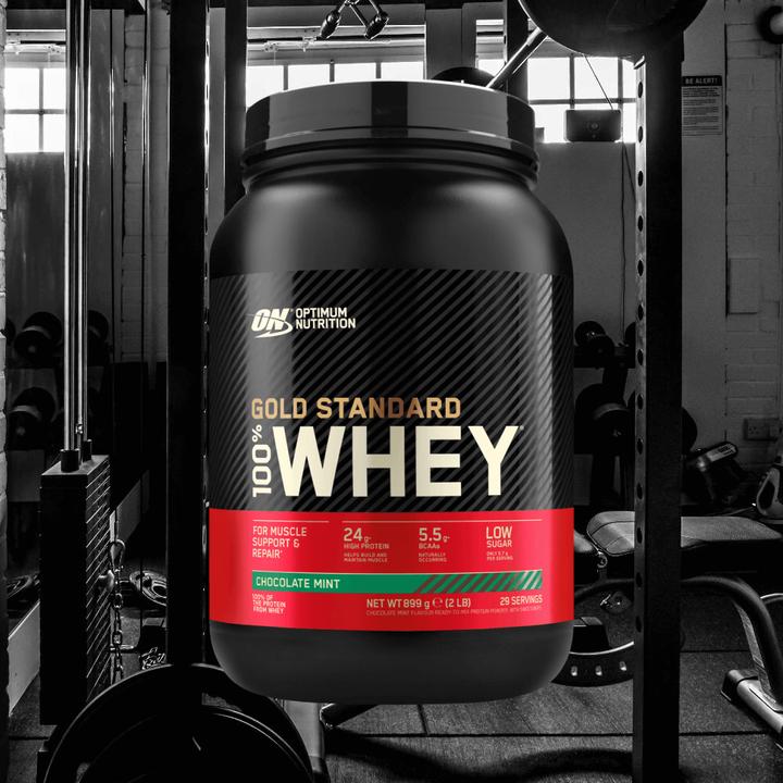 Produktbild Optimum Nutrition 100% Whey Gold Standard (Chocolate, Mint, 1 Stk., 908 g)