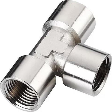 Actual product image RND T-fitting, brass, 64mm, G1/2″, threaded bush (T-connection)