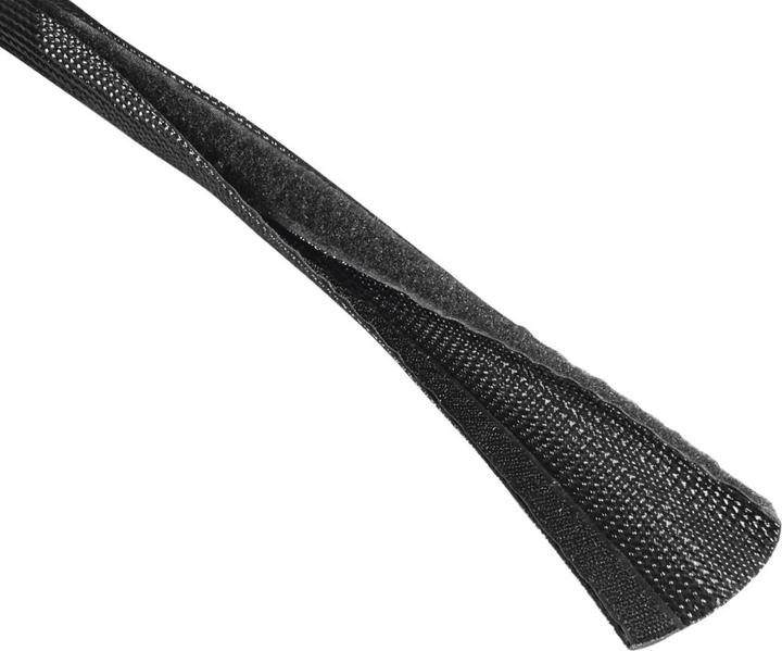 Actual product image Hama Flexible fabric cable conduit, universal, 20 - 40 mm, 1.8 m, black (Cable conduit, 180 cm)