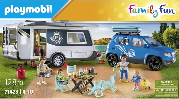 Image du produit Playmobil 71423 Caravane avec voiture (71423, Playmobil Family Fun)
