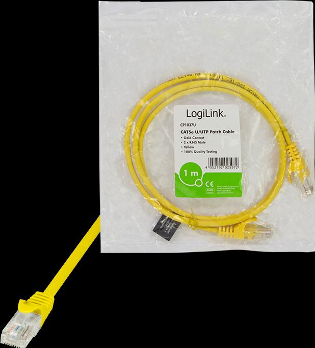 Produktbild LogiLink Netzwerkkabel (U/UTP, CAT5e, 1 m)