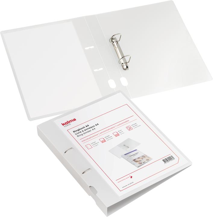 Actual product image Kolma Ring binder Vario A4 2 rings filling height 2 cm colourless (A4, 29 mm, 1 Piece)