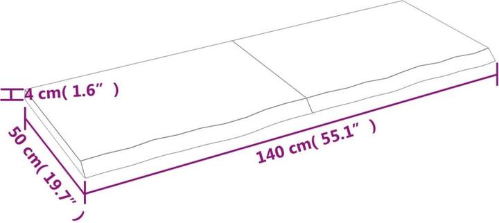 Immagine prodotto VidaXL Gianna (140 x 50 x 4 cm)