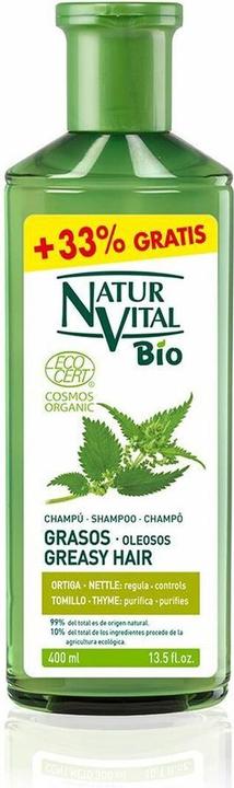 NaturVital CHAMPÚ BIO ECOCERT cabellos grasos 400 ml (400 ml, Shampoo liquido)