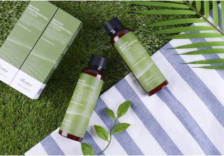 Actual product image Benton Deep Green Tea Lotion (120 ml, 24h cream)