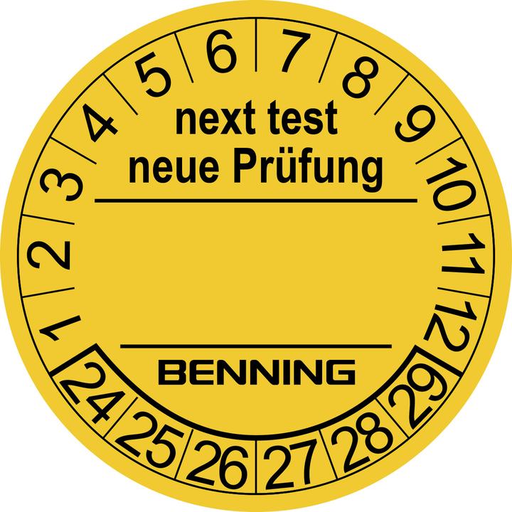 Produktbild Benning Prüfplaketten 300 St. für Gerä