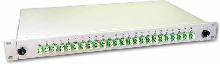 Wirewin Spleissbox 48 Fasern, 24x DLC/APC SM, 9/125µm OS2 Pigtail (Spleissbox)