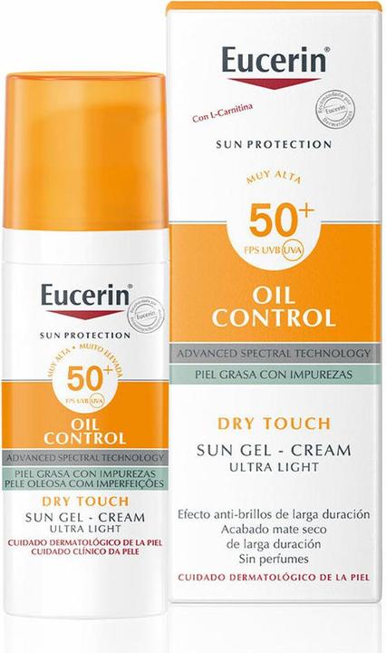 Produktbild Eucerin Sun Creme Öl Kontrolle Dry Touch Fps50 50ml (Sonnencreme, SPF 50+, 50 ml)