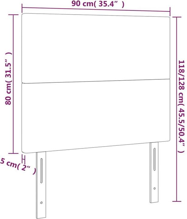 Produktbild VidaXL Loretta (90 x 5 x 128 cm)