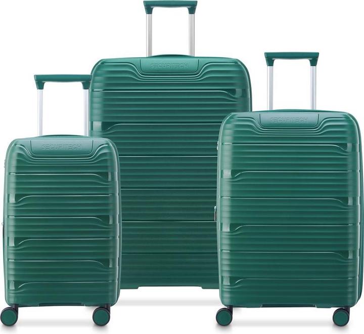 Delsey Securitech von Paris - Lugcase Set Dune - 3 -Stück - Handgepäck 48L + Rampand 94L und 133L - (44 l, Handgepäck (bis 50l))