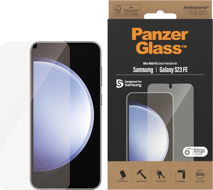 Produktbild PanzerGlass Ultra-Wide Fit (1 Stück, Samsung Galaxy S23 FE)