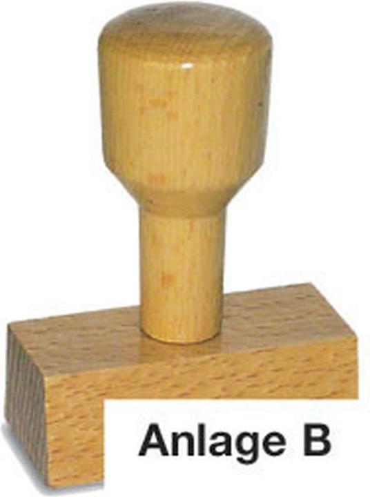 Neutral Holzstempel