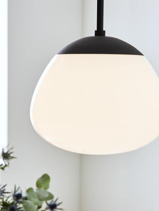 Produktbild Markslöjd Pendelleuchte Rise, Ø 25 cm, E27, Schwarz/Weiss (E27)