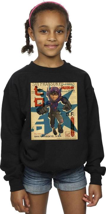 Immagine prodotto Disney Big Hero 6 Baymax Hiro Newspaper Felpa Ragazze (104)