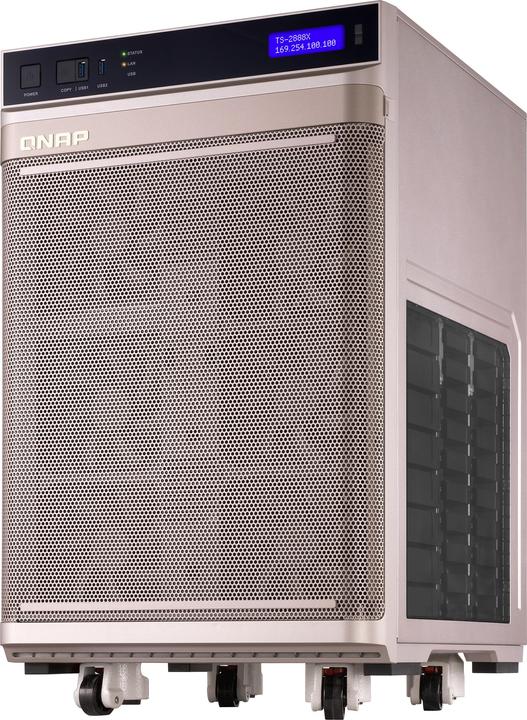 Image du produit QNAP TS-2888X-W2133-64G 28 baies Processeur Intel Xeon W-2133 6 coeurs DDR4 ECC Max. (0 TB)