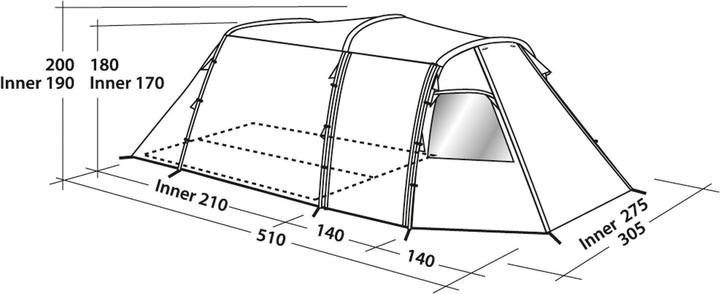 Produktbild Easy Camp Huntsville 500 Tent (Tunnelzelt, 5 Personen)