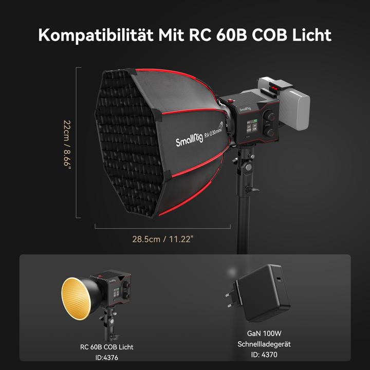 Immagine prodotto SmallRig RA-D30 (Soft box, 29 cm)