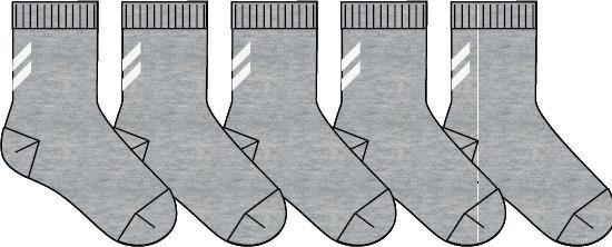 Image du produit hummel hmlMAKE MY DAY SOCK 5-PACK (32 - 36)