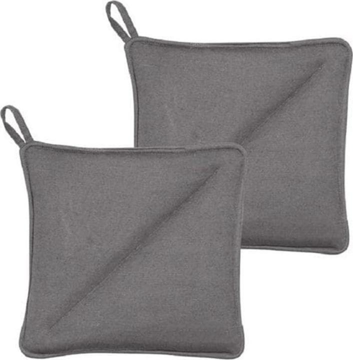 Södahl Topflappen 20 cm x 20 cm Hellgrau (Baumwolle (CO))