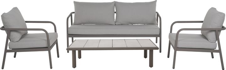 Schou Lounge set Olga, set de 4 pièces, Dusty Walnut