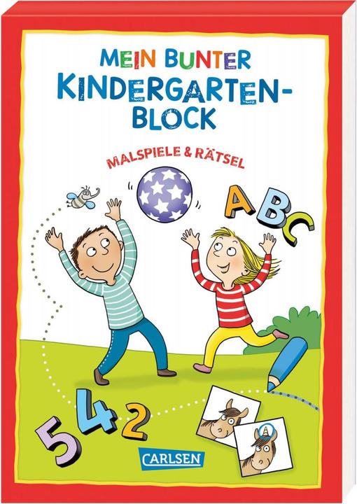 Immagine prodotto Mein bunter Kindergarten-Block: Malspiele und Rätsel (Tedesco, Hanna Sörensen, Theresa Koppers, 2021)