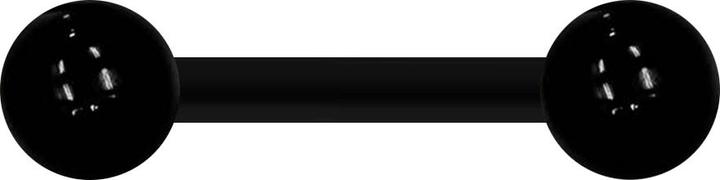 Image du produit Star Piercing Barbell schwarz mit zwei Kugeln (sans laiton, Acrylique)