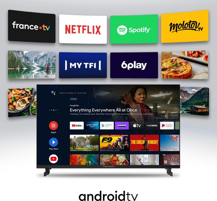 Produktbild Thomson 43UA5S13 TV 109,2 cm (43') 4K Ultra HD Smart TV Wi-Fi Schwarz (40", LED, Full HD)