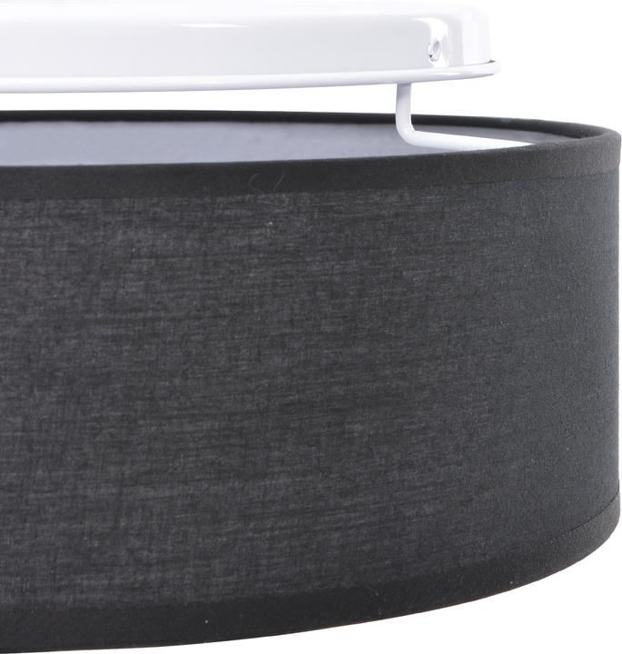 Produktbild VidaXL Deckenlichter Flush Mount Schwarz Ø 38 cm Stoff E27 (E27)