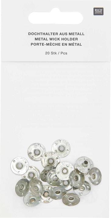 Actual product image Rico Design Candle wick holder steel, 20 pieces
