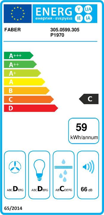 Label énergétique Inka Smart C Lg A52 (Hotte écran plat)