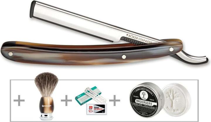 Actual product image Böker Barberette Horn Gift Set
