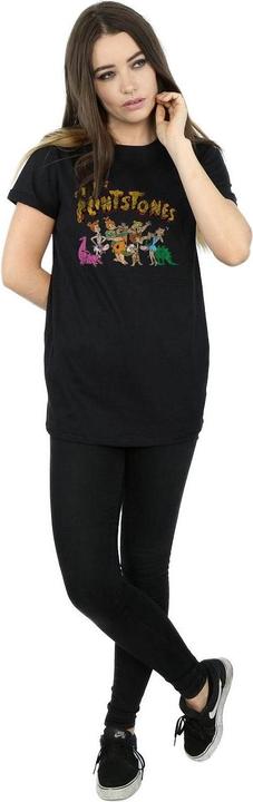 Immagine prodotto The Flintstones Group Distressed Maglietta Ampia Donna (XL)