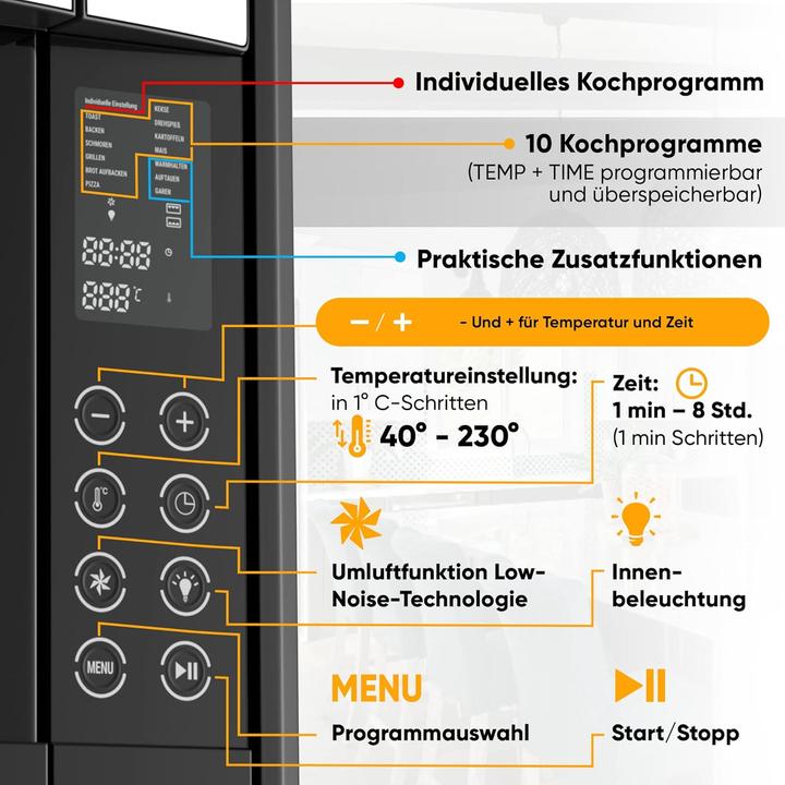 Actual product image Stillstern Mini convection oven (45L) (CH plug)