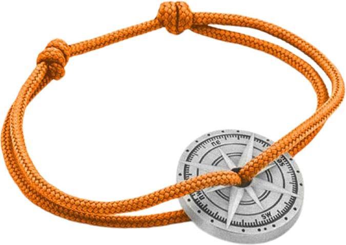 Le vent à la française Armband Argent Vieilli - Orange
