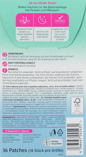 Actual product image dm Balea Anti-pimple patches