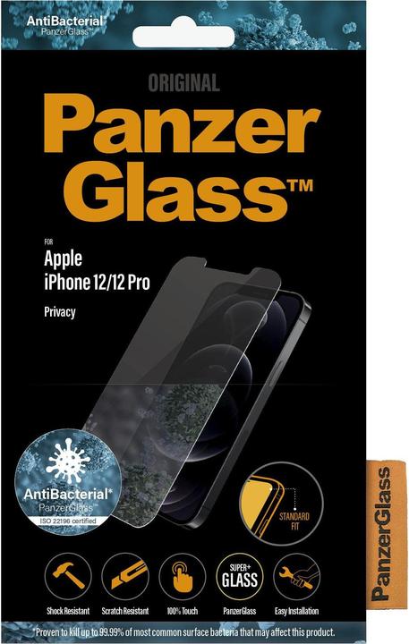 Immagine prodotto PanzerGlass Protezione dello schermo Privacy (1 Pezzo/i, Apple iPhone 12, Apple iPhone 12 Pro)