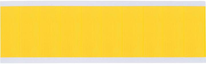 Image du produit Brady 3440-BLANK, B-499, tissu nylon, sans inscription, noir sur jaune, 22 x 57mm, hauteur des caractères